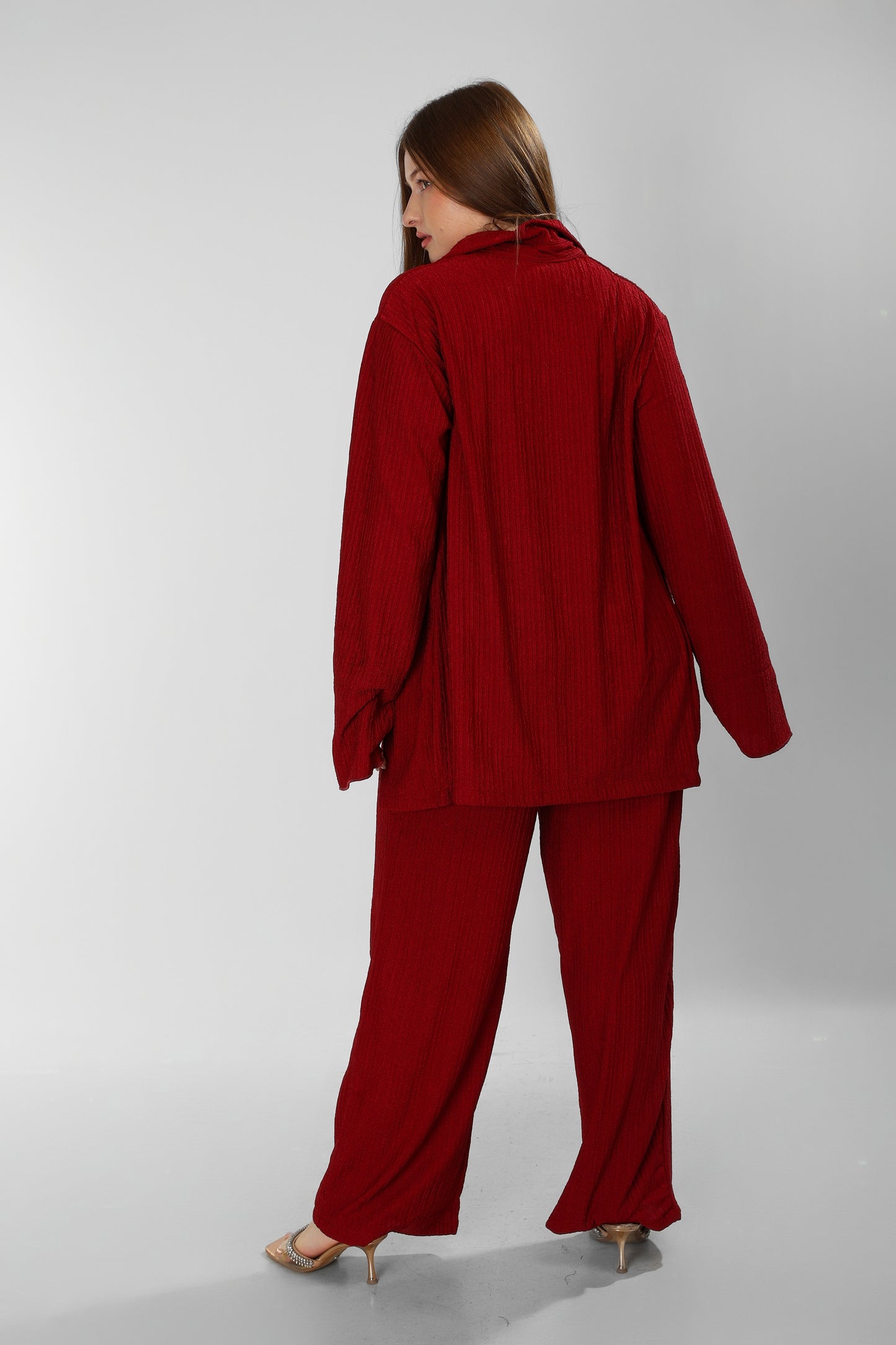 Regal Burgundy Cotton Ensemble