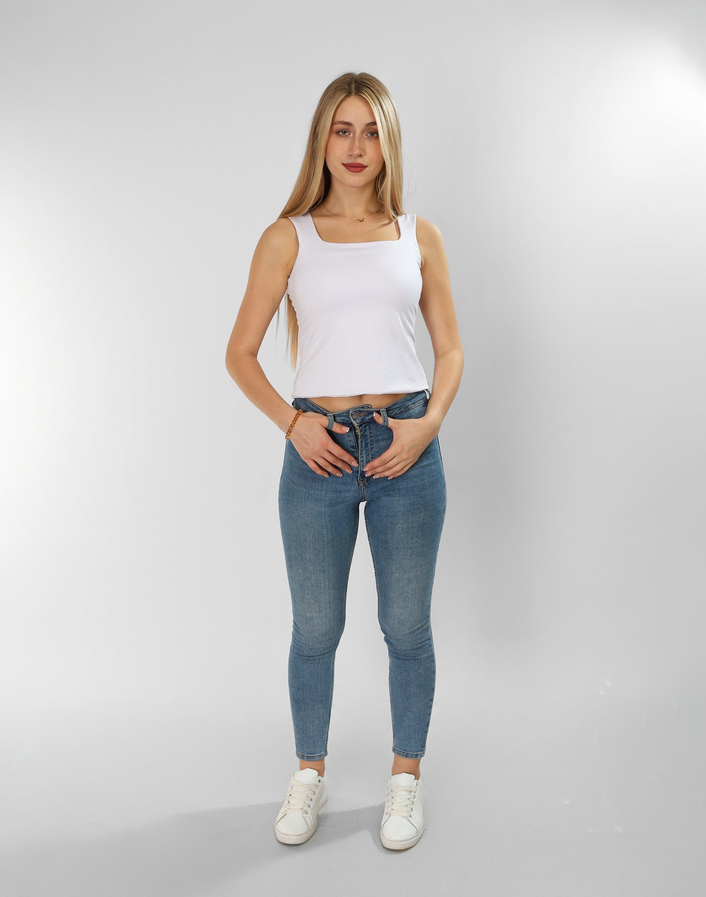 White Sleeveless Top – Pure, Effortless, Essential