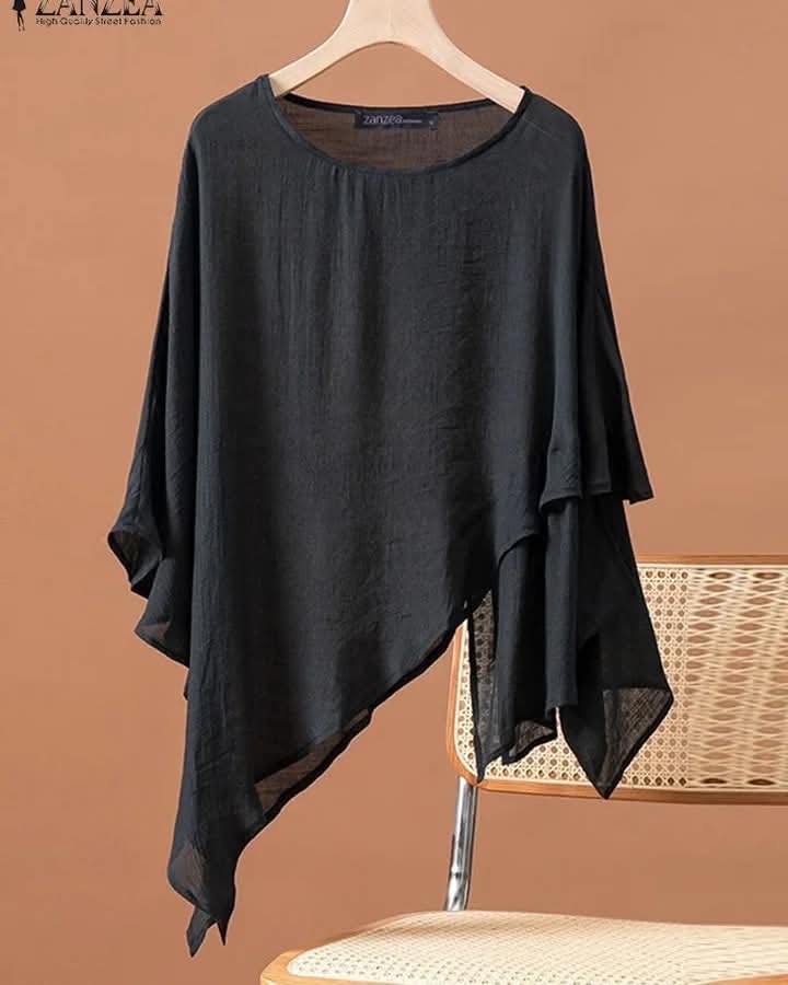 The Draped Breeze Oversized Blouse