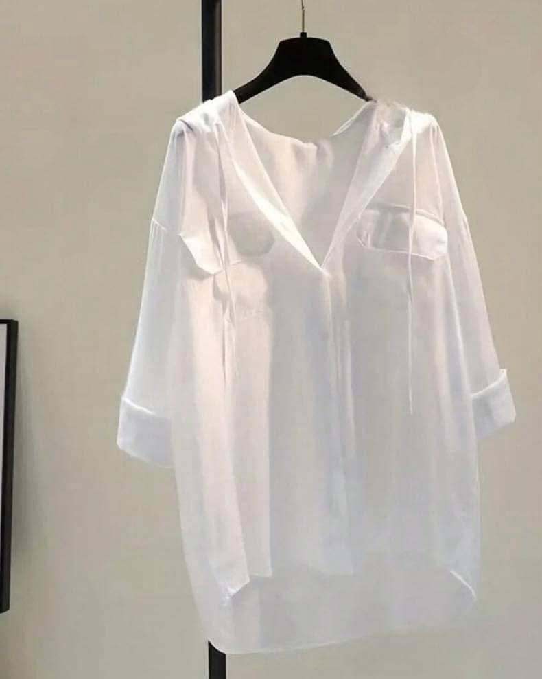 Trendy Linen Hooded Shirt – Casual Summer Collection