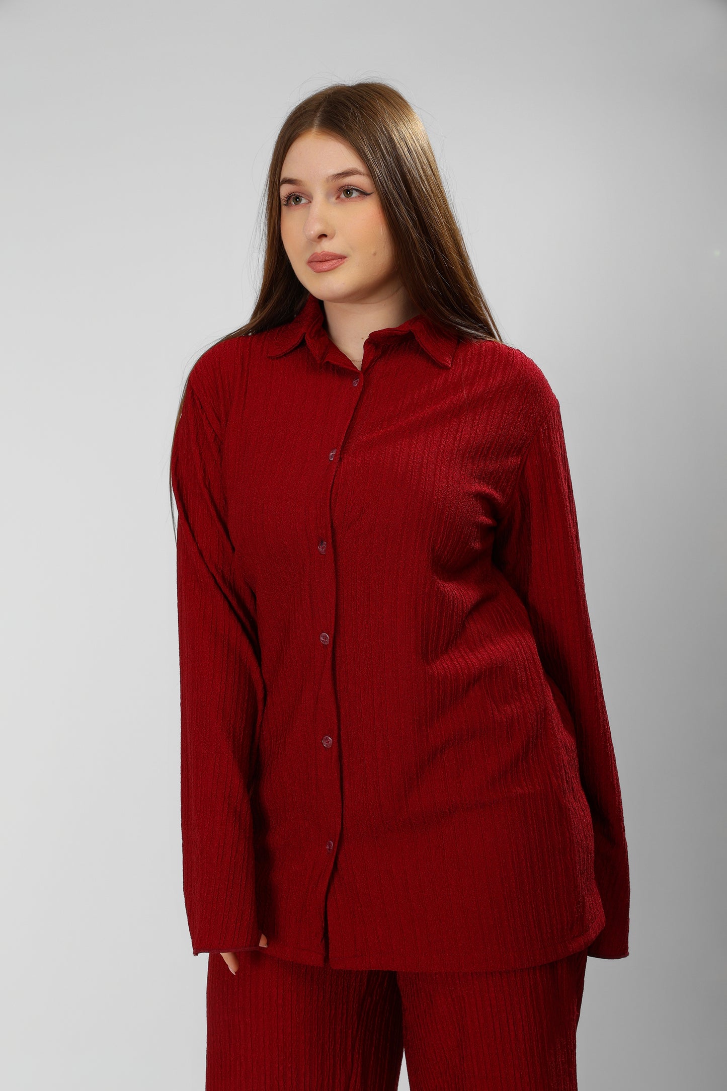 Regal Burgundy Cotton Ensemble
