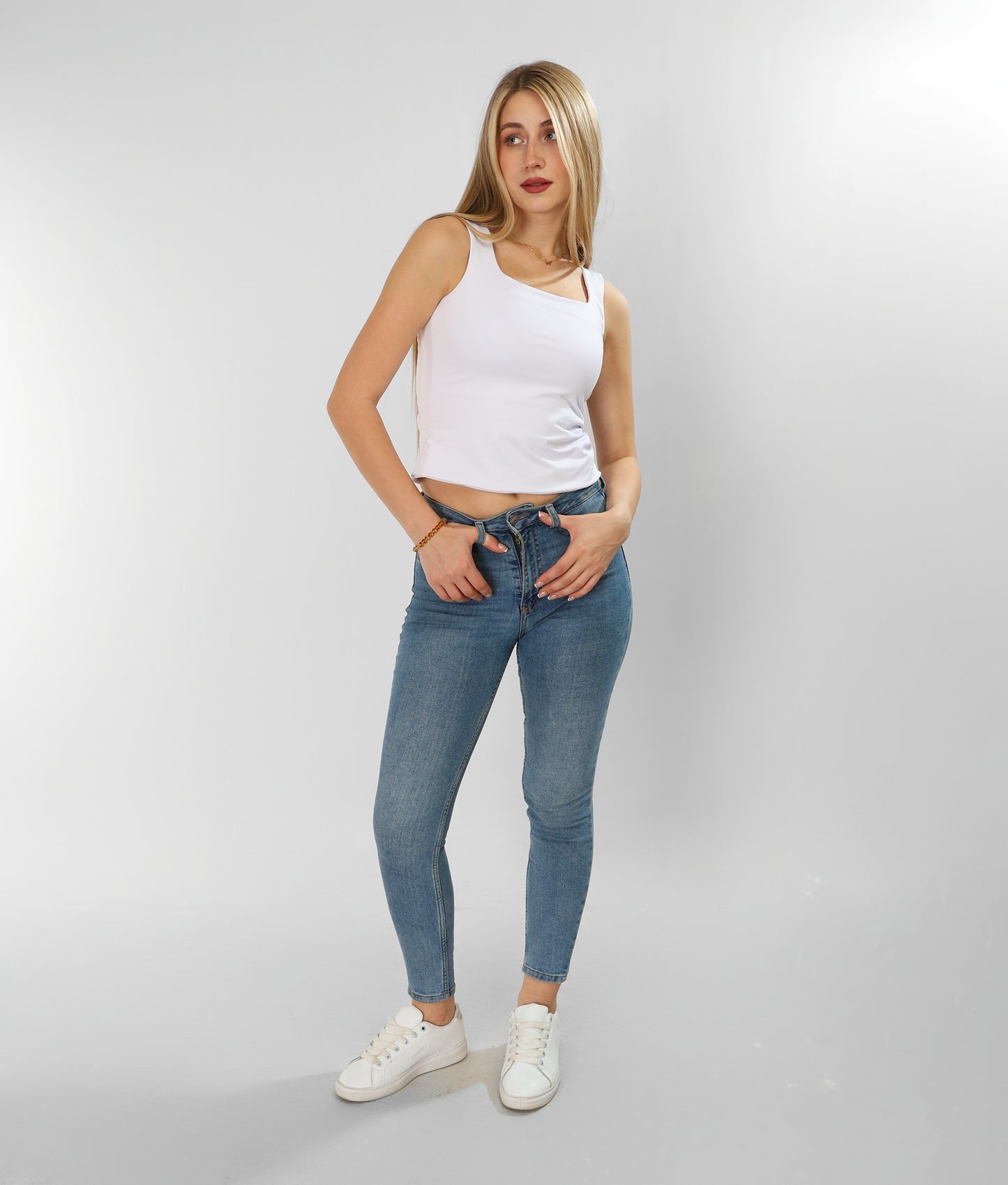 White Sleeveless Top – Pure, Effortless, Essential