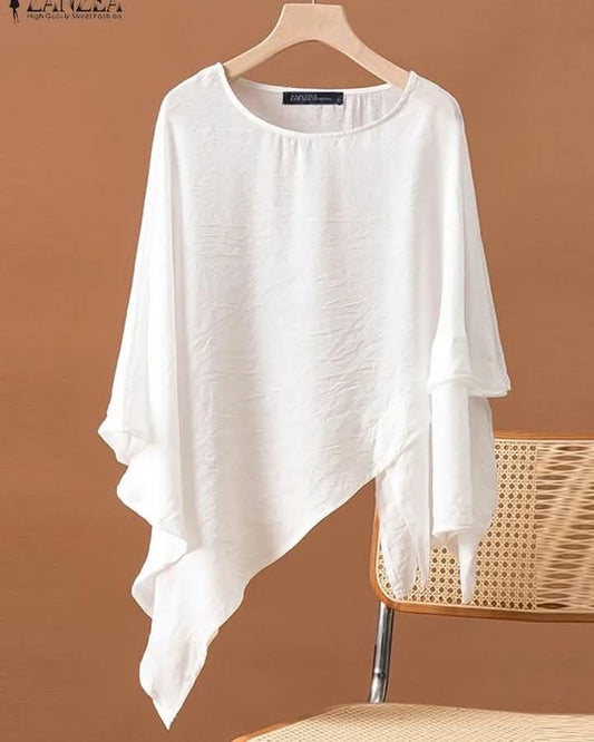 The Draped Breeze Oversized Blouse