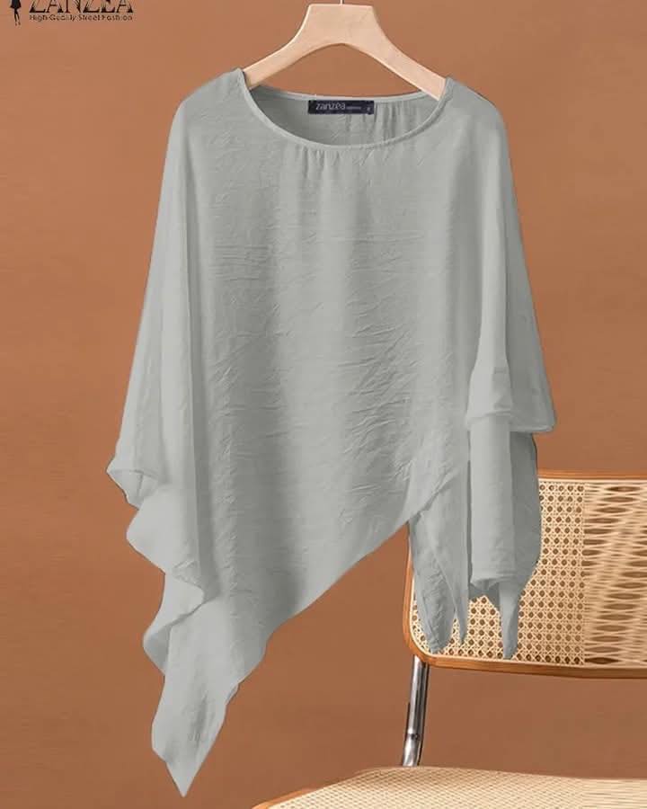 The Draped Breeze Oversized Blouse