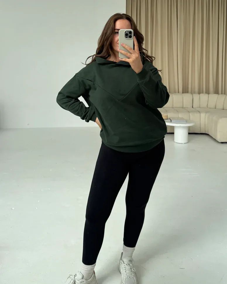 Nursing Hoodie – 100% Cotton with Hidden Zipper