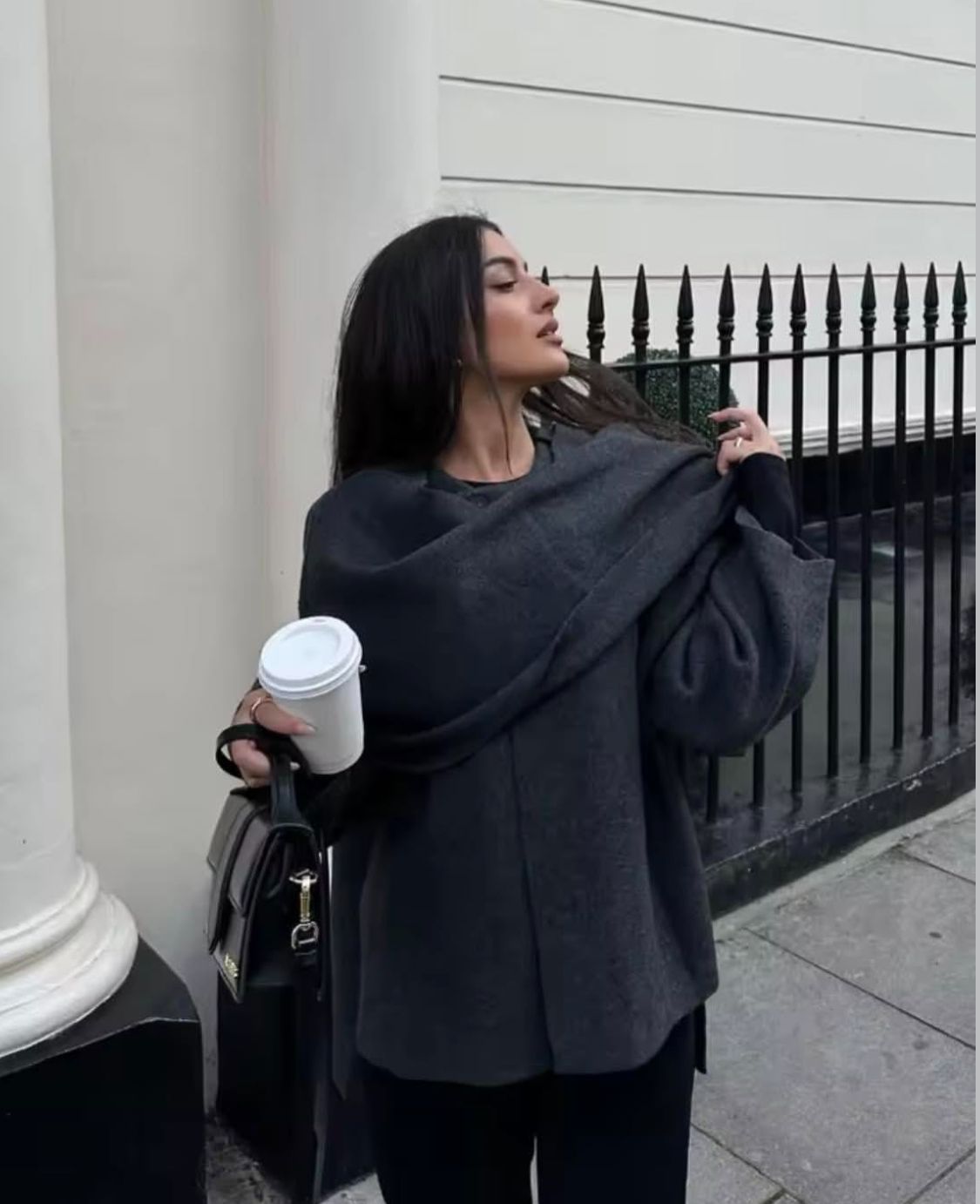 Winter Wool Scarf Pullover