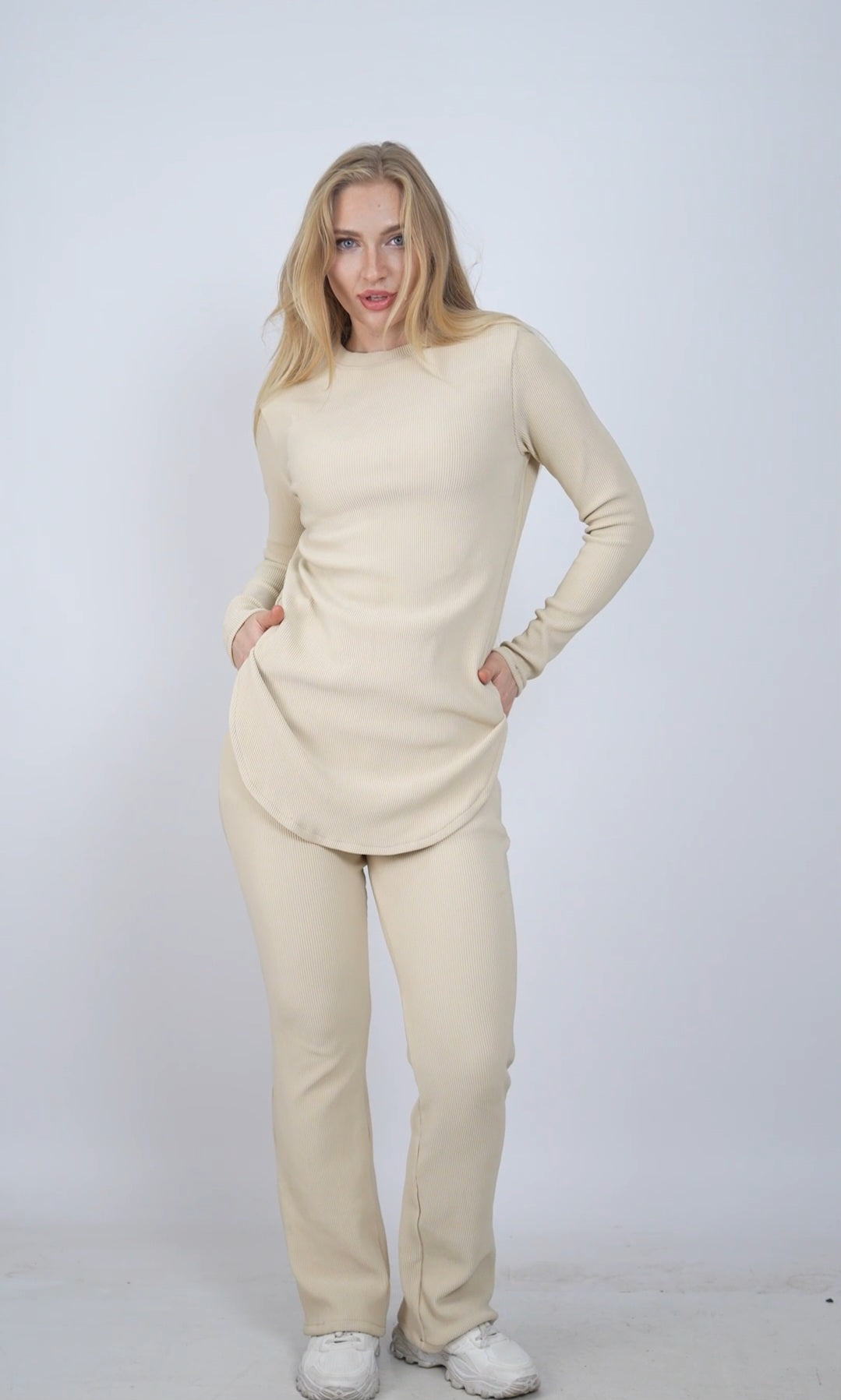 Jacquard Ribbed Suit