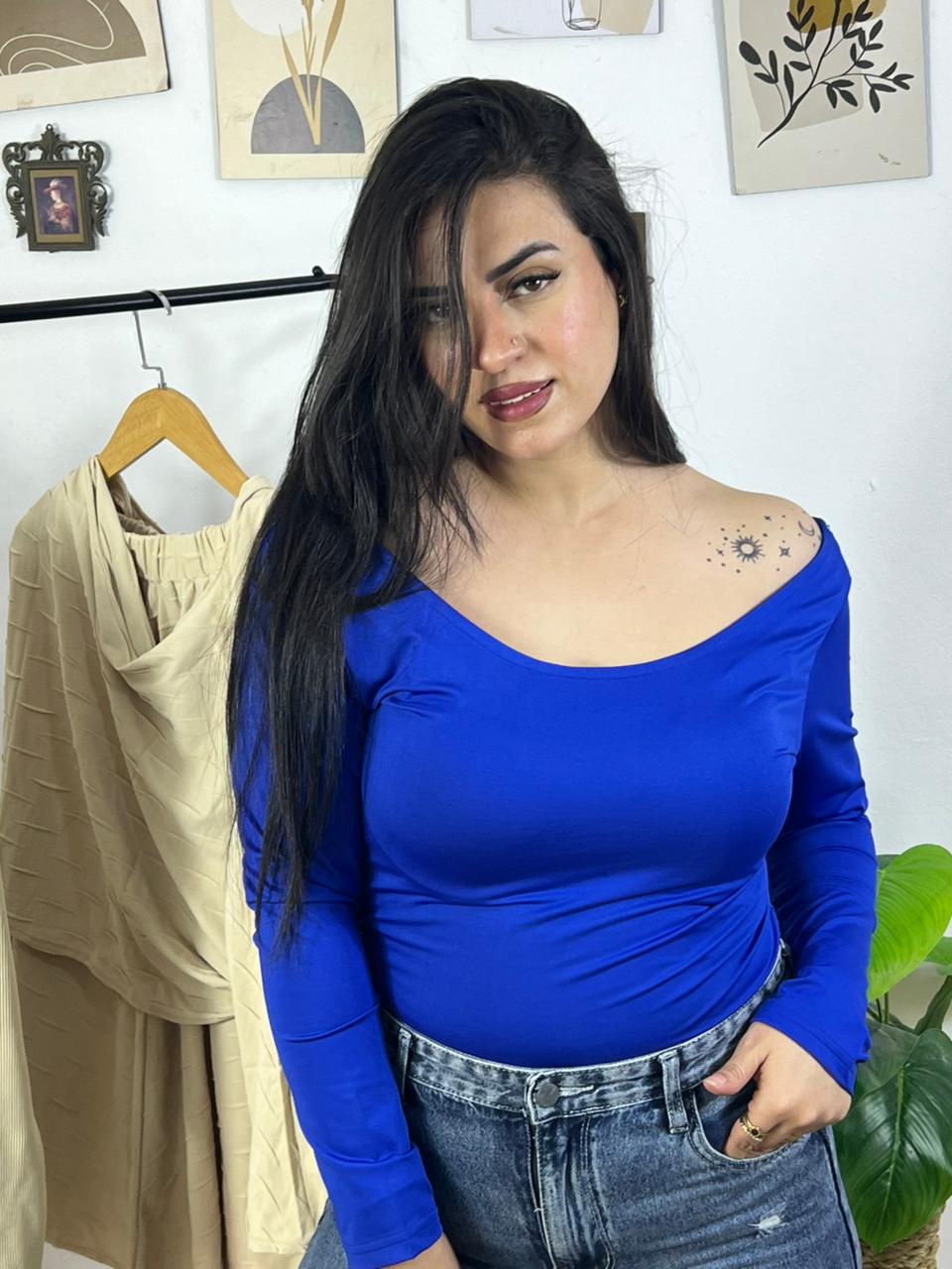 Basic Lycra Off Shoulder Top