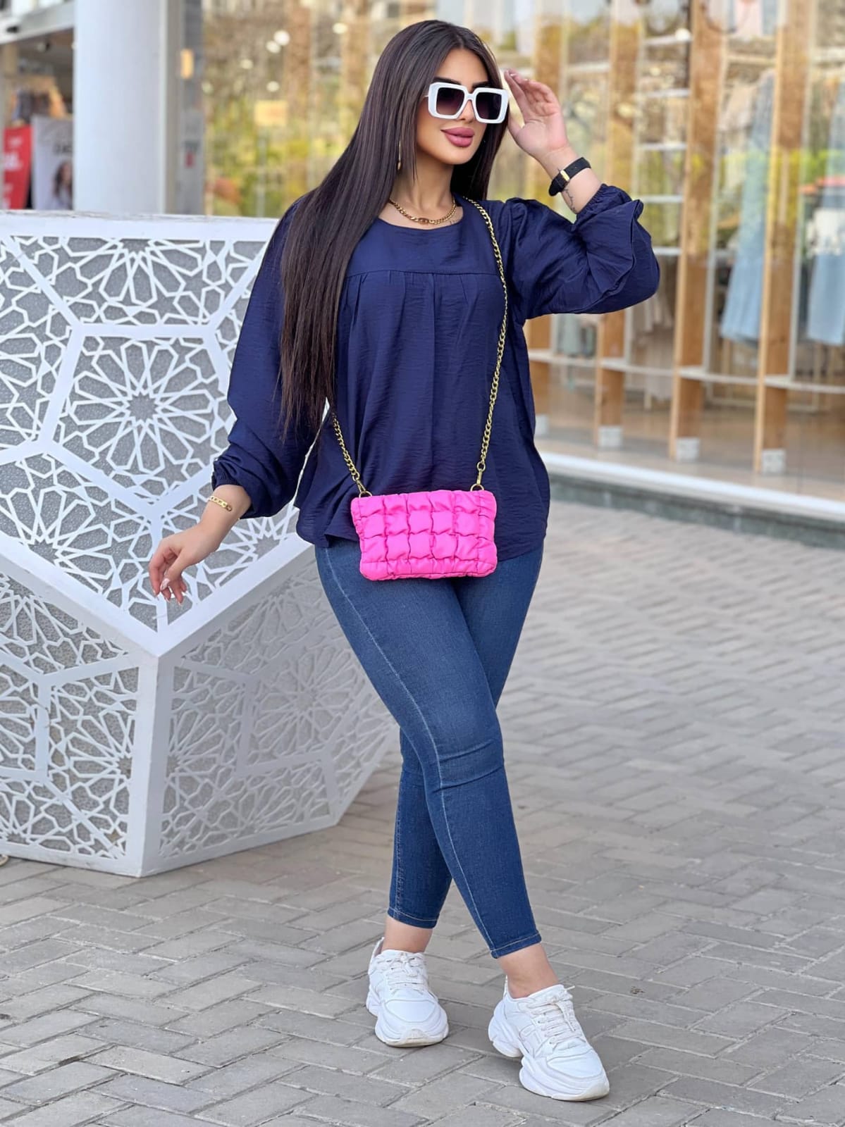 Basic Linen Blouse – Chest Detail