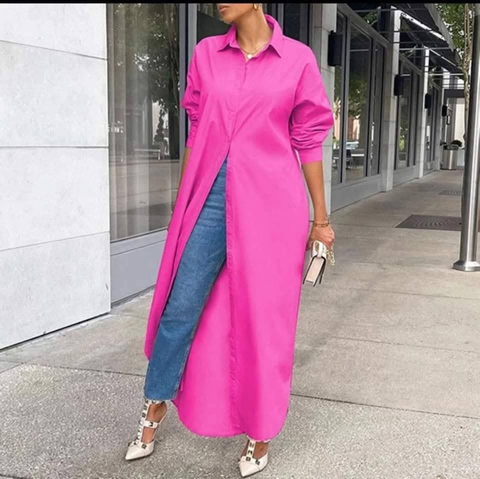 Cotton Poplin Shirt – Long Fit